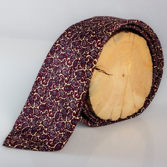 Vintage Dior Tie | Silk Paisley Designer Tie | Christian Dior Cravates - Picture 1 of 6